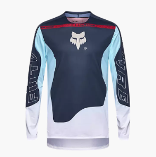 Maillot FOX à manches longues FLEXAIR ELEVATED jaune ou bleu