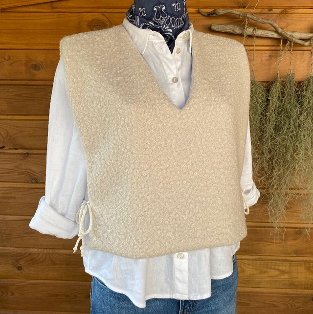 Santocha – Débardeur femme réversible rose fait main M/L