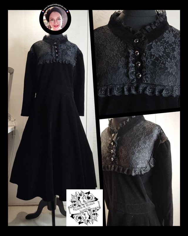 Robe Hearts &amp; Roses Nightshade T54