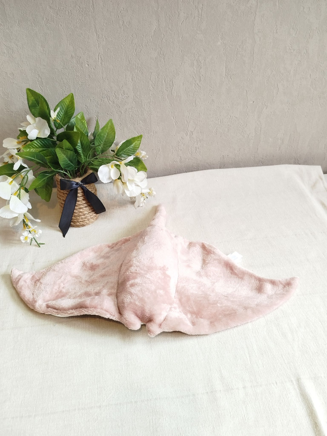 Raie manta rose poudré