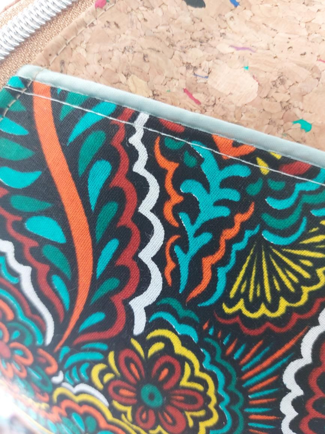 Sac banane en tissus liège et wax