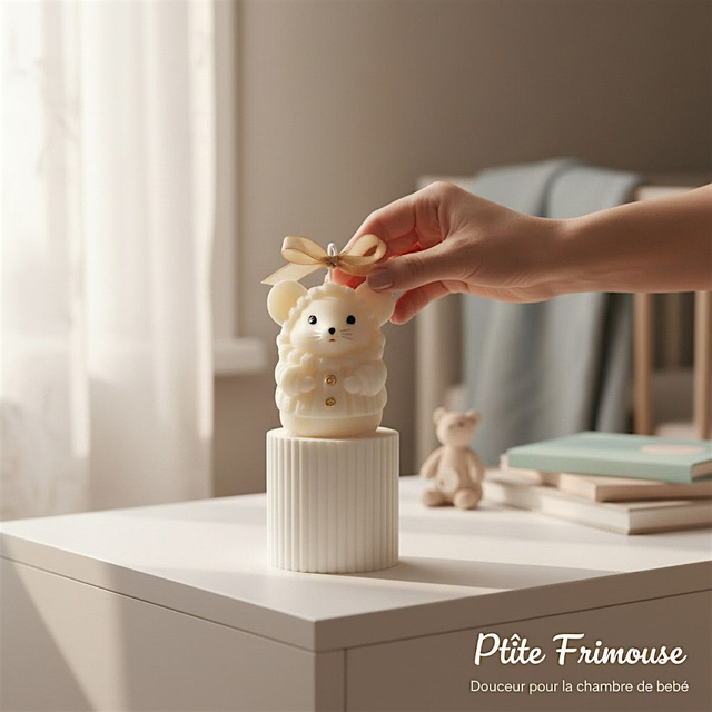 Bougie lapin ou souris parfumée artisanale
