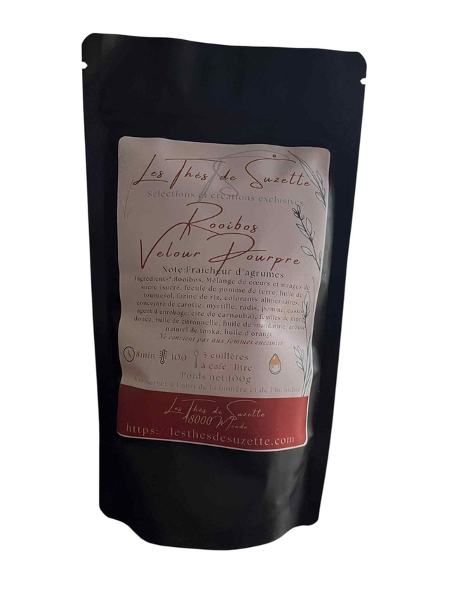 Rooibos Velours Pourpre - Citronnelle, mandarine, Tonka