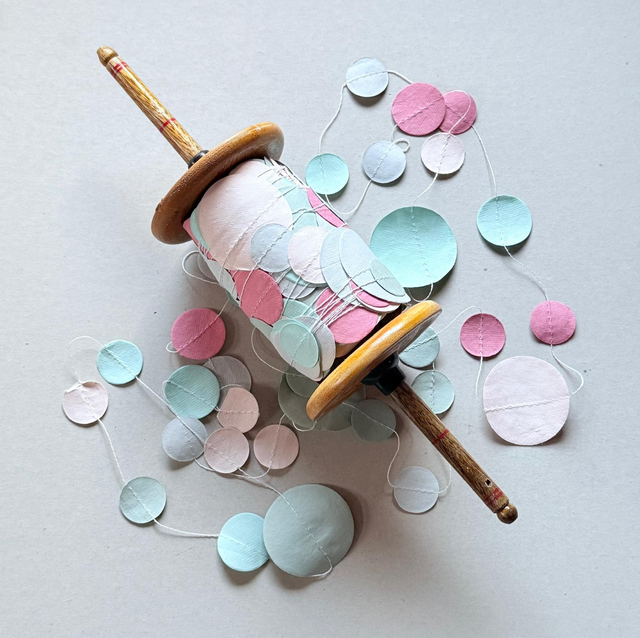 Papiergirlande Konfetti Bunt 25m