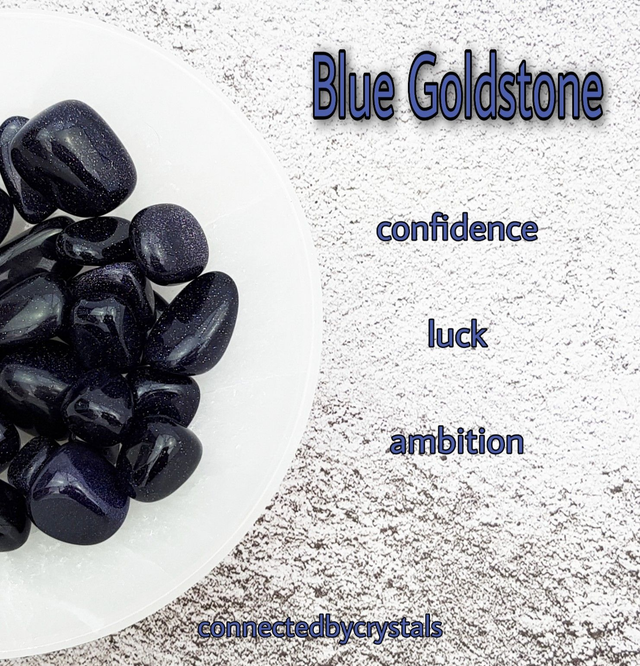 Blue Goldstone Tumblestone