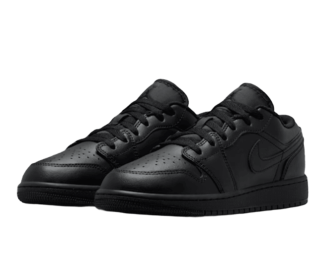 Air Jordan 1 Low en cuir - Noir