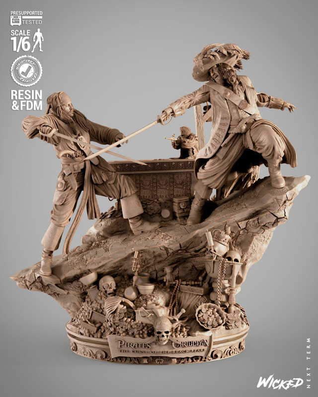 DIORAMA PIRATES DES CARAIBES série movie