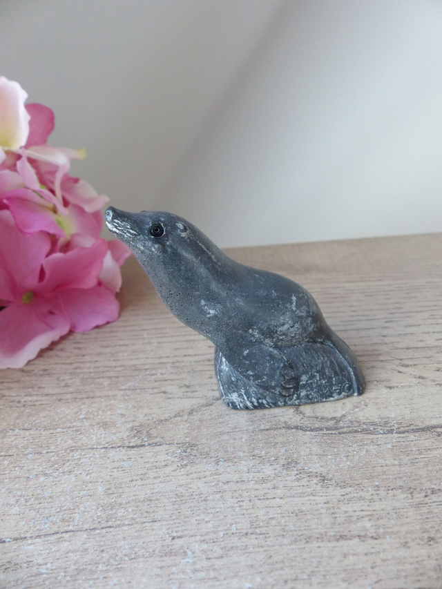 Figurine Otarie Phoque Loutre de Mer Animal Marin en Pierre de Savon Collection Canada