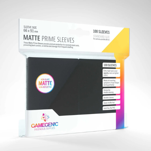 Gamegenic Matte Prime Sleeves - Black