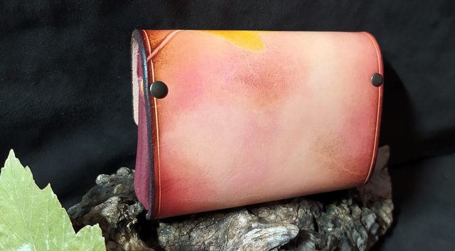 Porte Monnaie Soufflet-Feuilles d'Erable