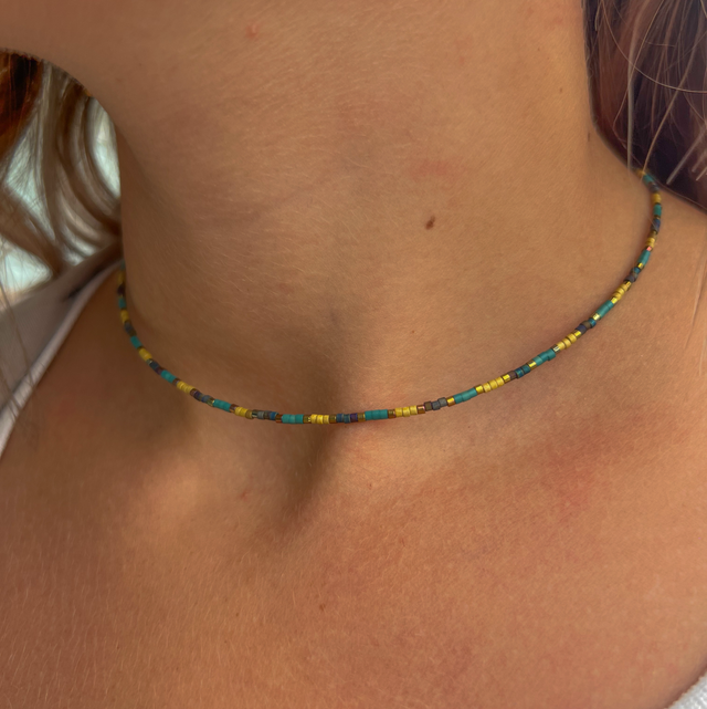 Ras de cou en perles Japonaises Miyuki 