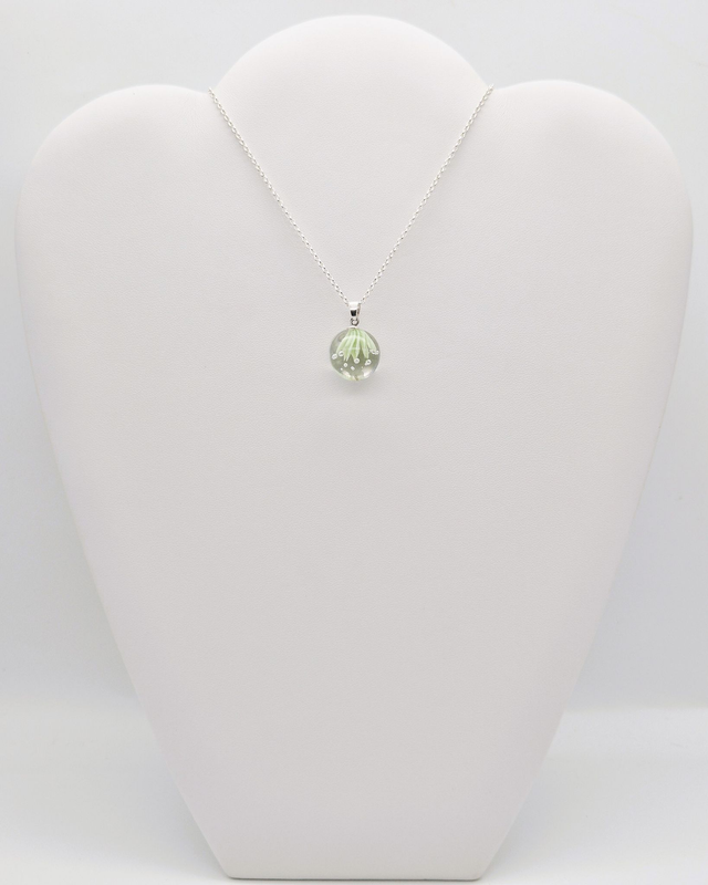 Pendentif Ariel vert clair