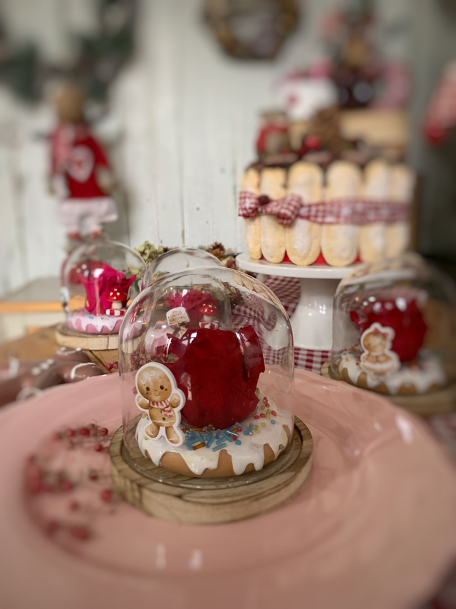 Cloche gourmande – Rose éternelle