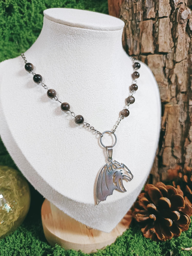 COLLIER - BLACK DRAGON (pièce unique)