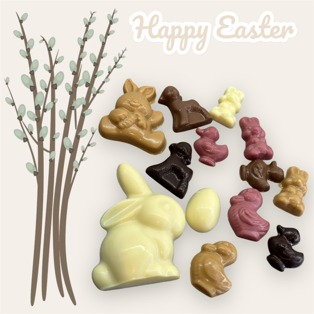 Easter shapes mixed chocolates 100gr