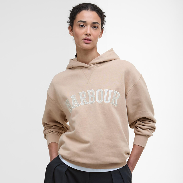 Barbour Northumberland Hoodie Pale Camel