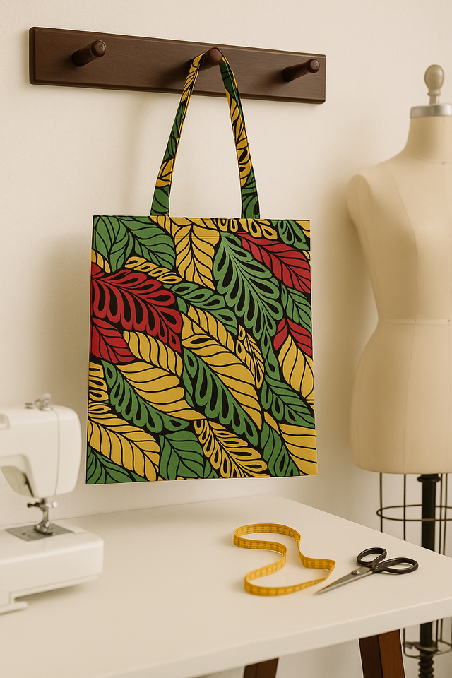 Sac fourre-tout en Wax HighTarget – Tissu Authentique, Style Unique