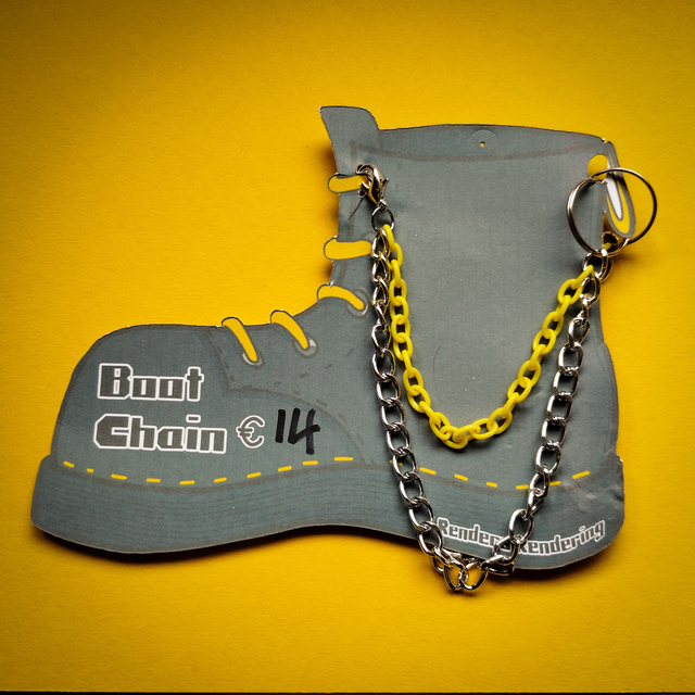 Yellow and Silver - Boot Chains - Pair [BCH-ALT-YS]