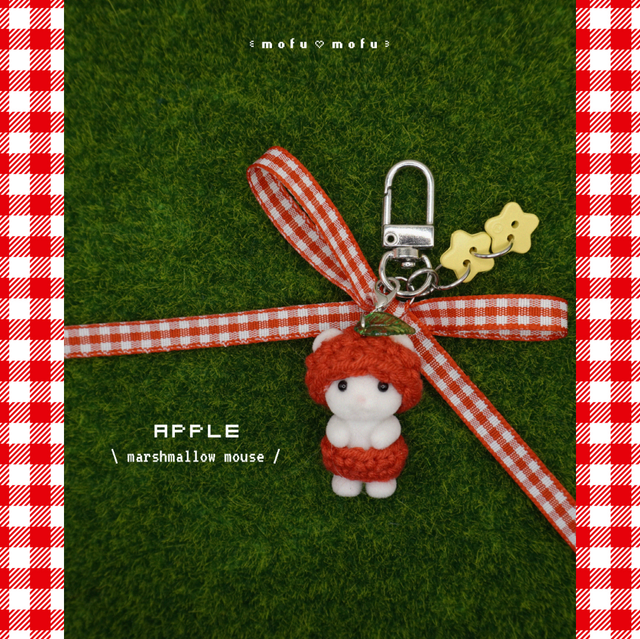 Sylvanian Families fruity charm 🍎 (marshmallow mouse)