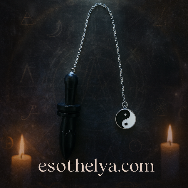 Pendule 27 en bois de cerisier peint en noir