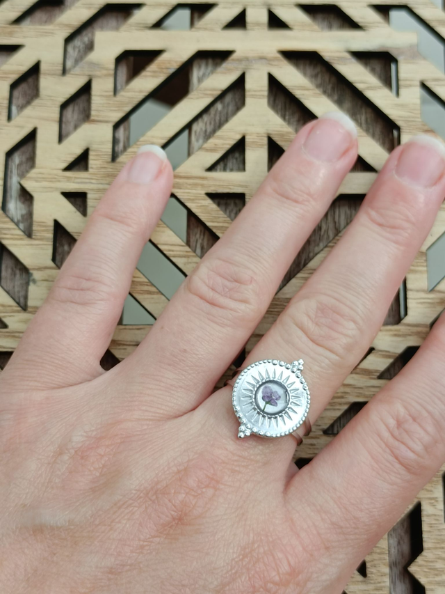 Bague Fleur Violette