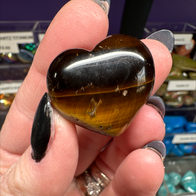 Tiger Eye Heart 