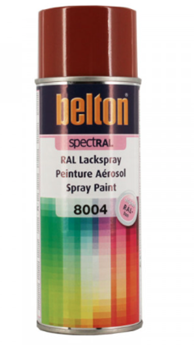 AEROSOL PEINTURE SPECTRAL BRUN CUIVRE RAL 8004 en 400ml. 