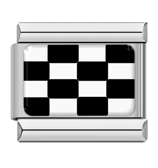 Charm Bandera Carreras Envejecida