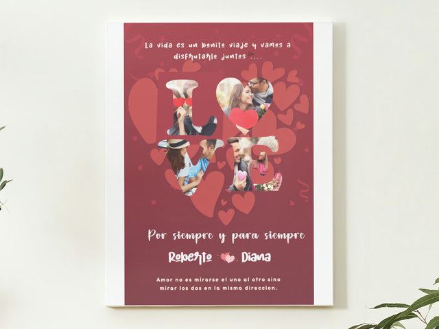 00 Tela Love in vari formati  da personalizzare ( varie misure ) 