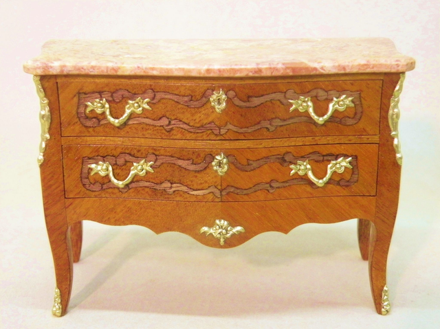 Louis XV Marquetry Commode