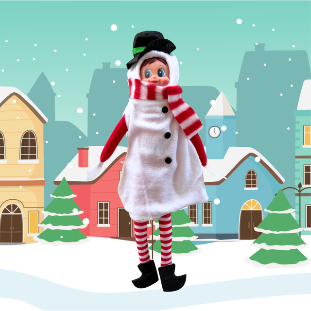 Déguisement lutin farceur &quot; Bonhomme de neige &quot;    