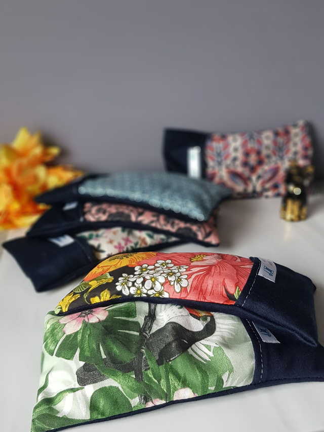 Coussinet de RELAXATION pour les YEUX - VERVEINE | en tissu - PERSONNALISABLE