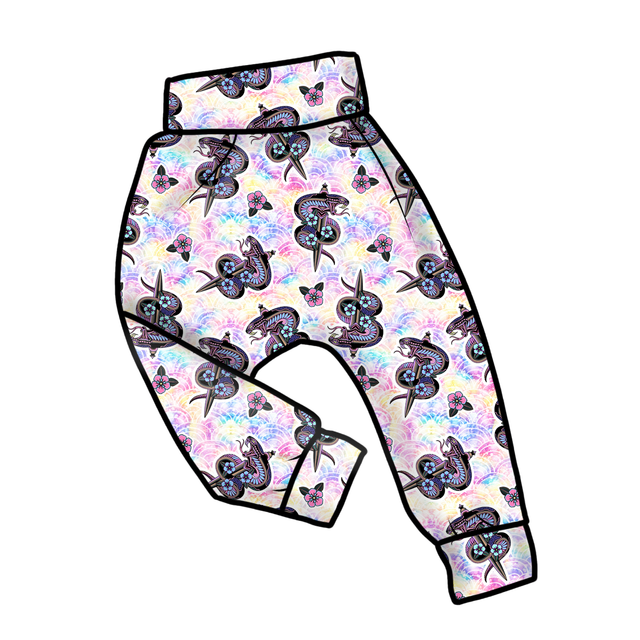 Dreamweaver 'Snake Tattoo' Harem Pants