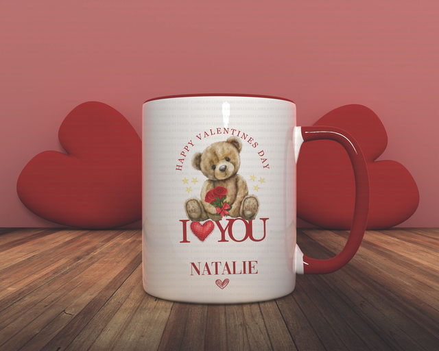 Personalised Super Cute Teddy Mug 