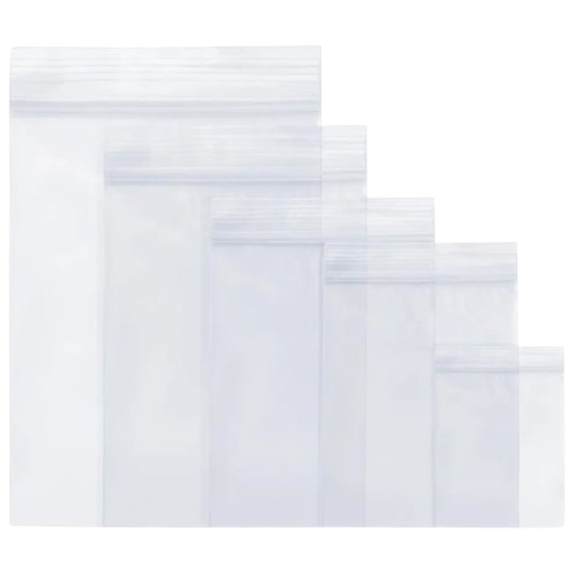 Lot de 10 sachets zippés transparent