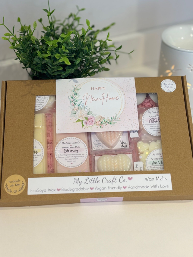 New Home Gift Box, Wax Melt Hamper, Highly Scented Wax Melts, Snap Bar Wax Melts, Home Decor
