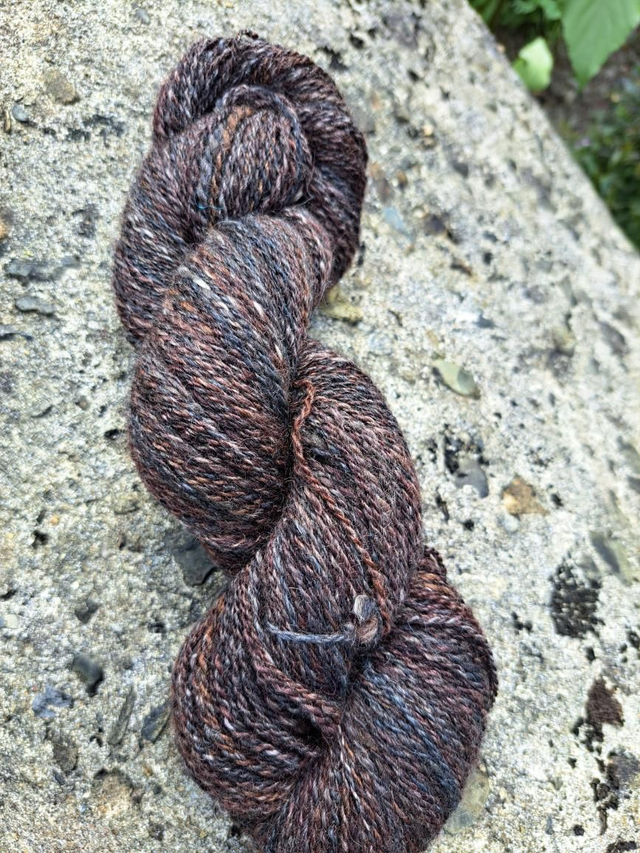 Handspun Merino with silk 81grams