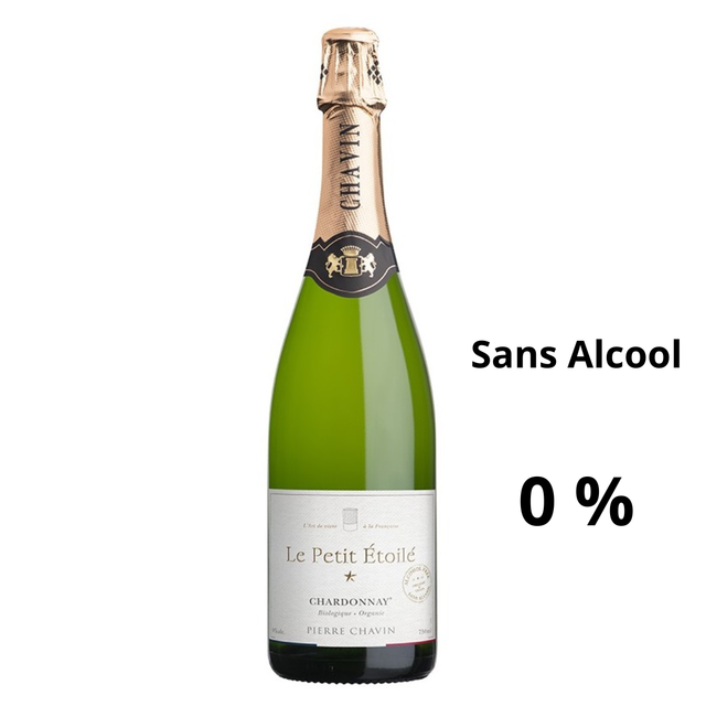 CHAVIN - LE PETIT ETOILE - Chardonnay - Effervescent - Sans Alcool - Blanc 75 cl
