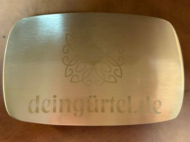 Messing massiv glanz inklusive Wunschgravur 