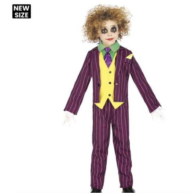 halloween ,  83457  joker CATTIVO PAZZO  5 - 6  ANNI 