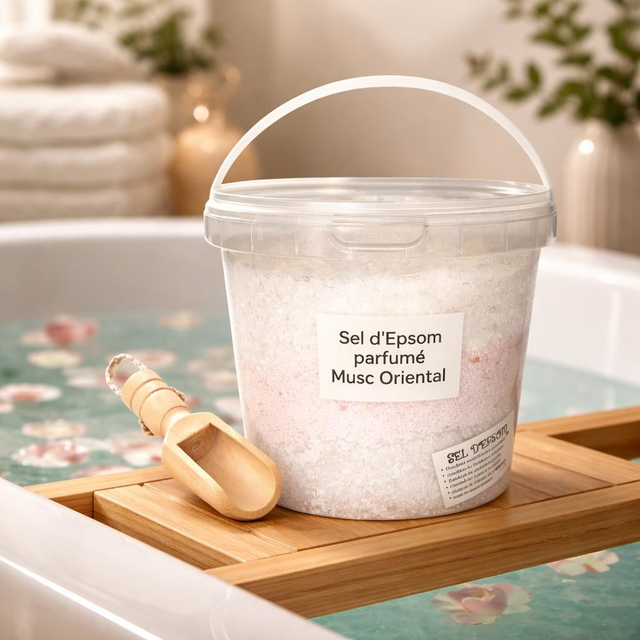 " Musc oriental" - Sel de bain d'Epsom 1 kg