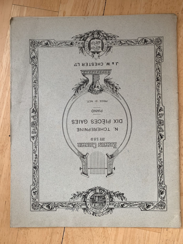 Dix pieces Gaies - Piano - Edition Chester No. 159 1927