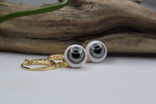 DORMEUSES OEIL DE GNOME MONTURE OR