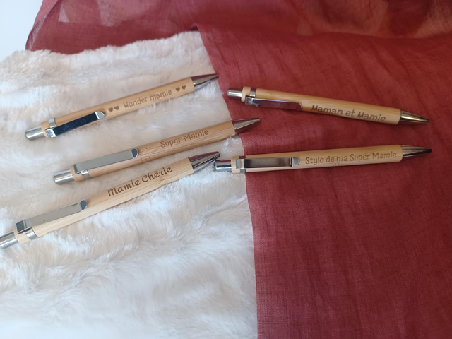 Stylo bambou spécial "Mamie"