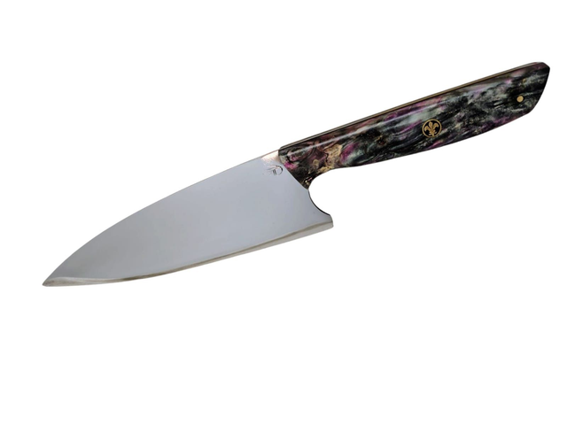 Couteau de cuisine inox - Marronnier échauffé