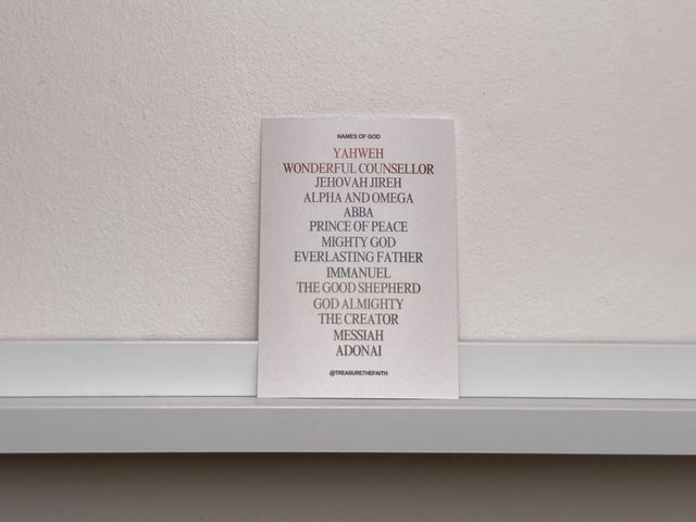 Names of God Postcard