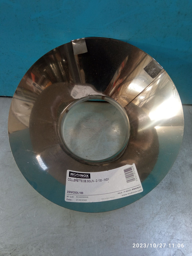 Collerette de solin - D100 - INOX - 2DIVCSOL100 