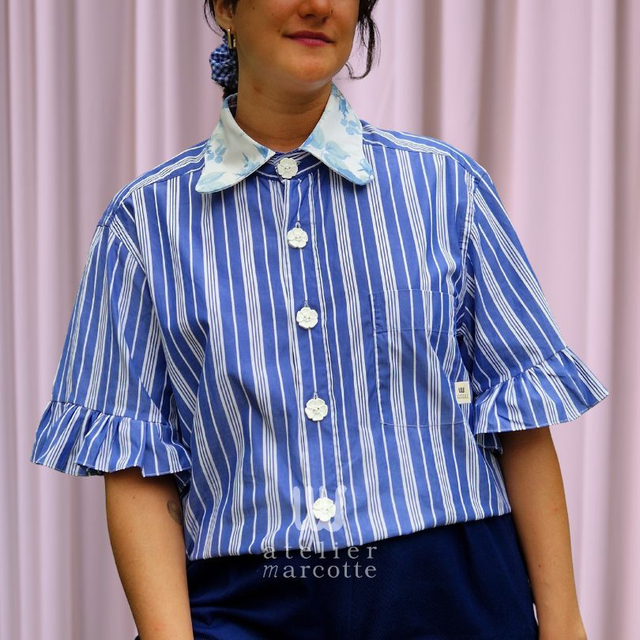 Chemise upcyclée Rosie – Taille XL/2XL