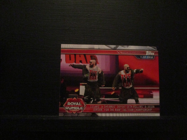 Cesaro &amp; Sheamus Defeats Seth Rollins &amp; Jason Jordan For The Raw Tag Team Championship - Champions Original Trading Card #23