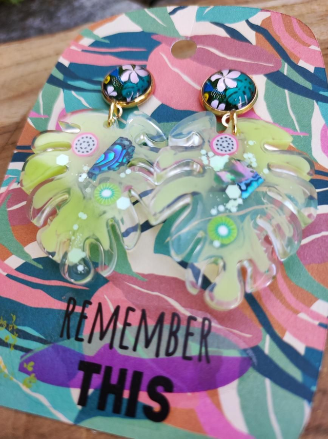 Boucles d&#039;oreilles &#039;Tropical Memory&#039;